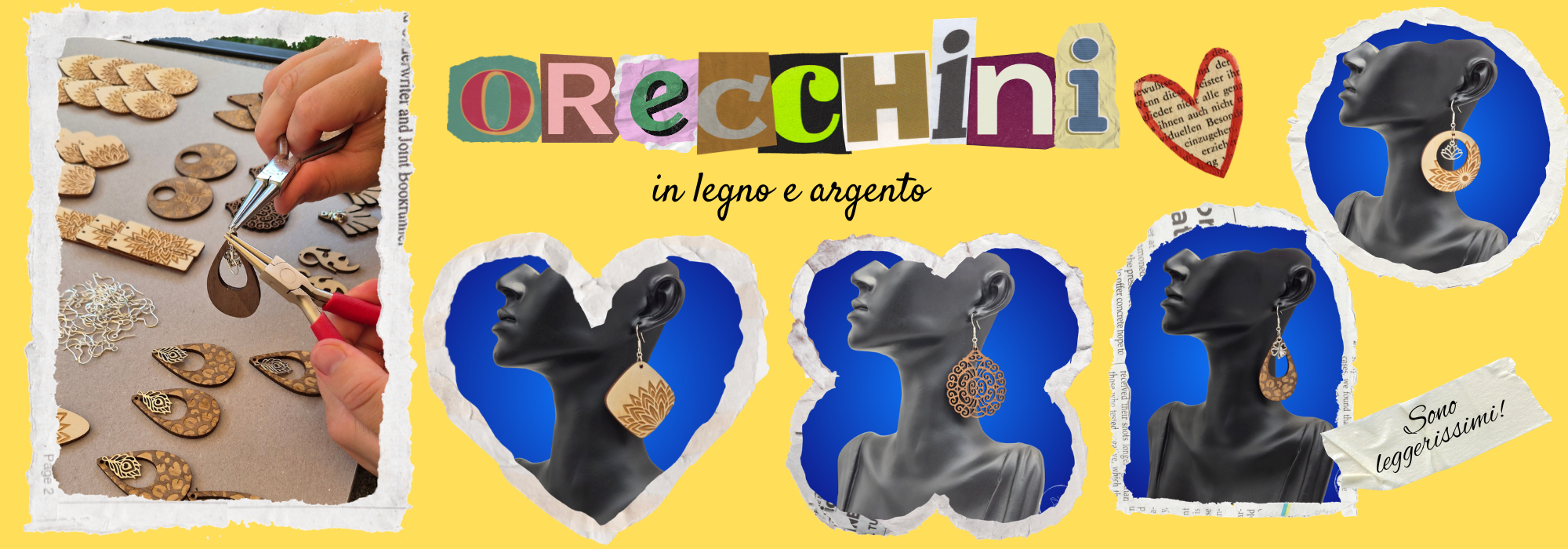 Orecchini in legno